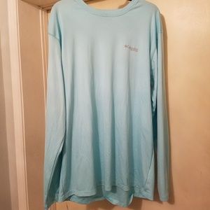 Columbia omni freeze light blue shirt Xl